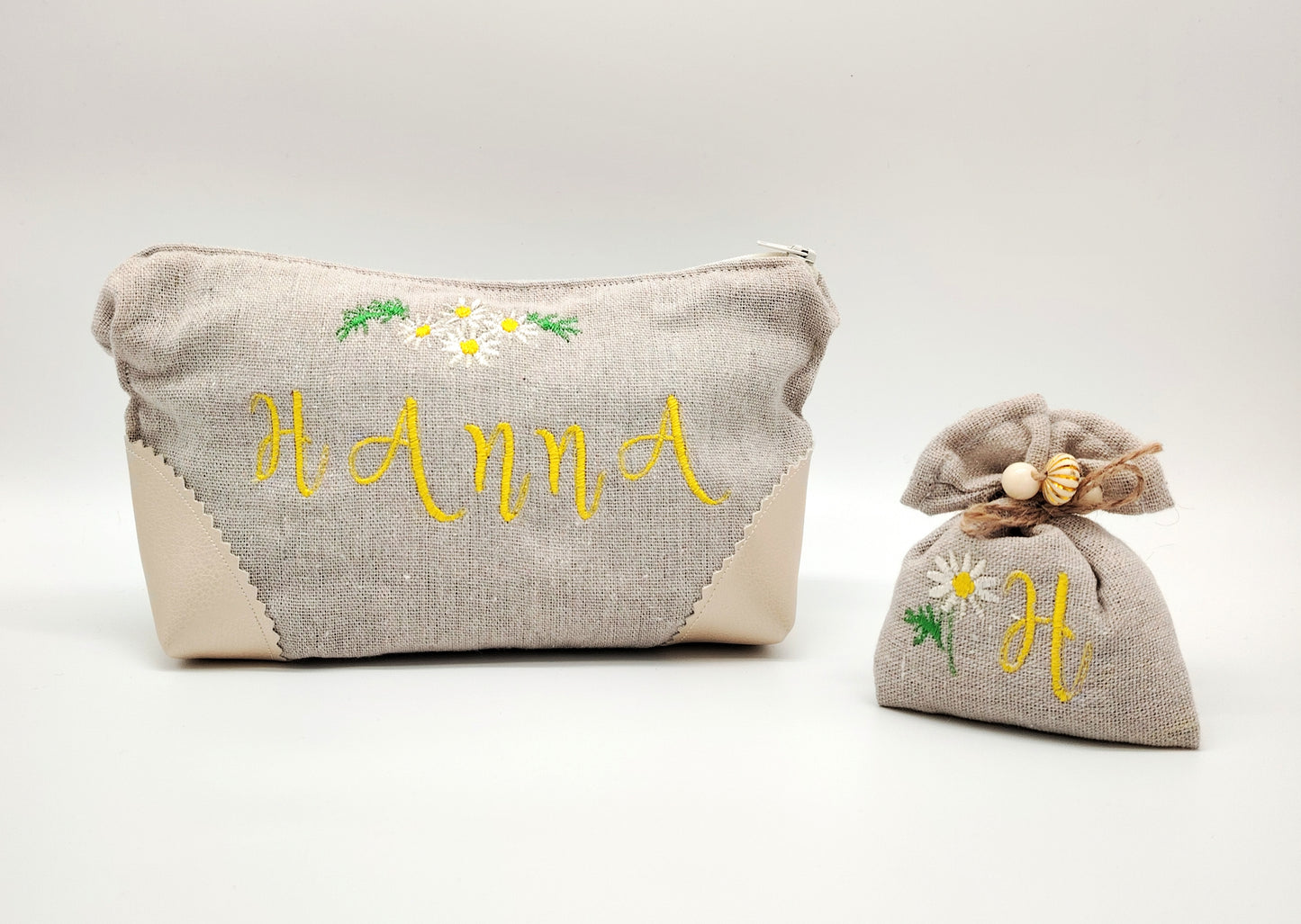 Kosmetiktasche-Handgefertigte bestickte Kosmetiktasche