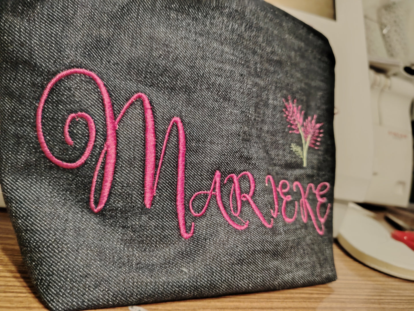 Kosmetiktasche-Handgefertigte bestickte Kosmetiktasche